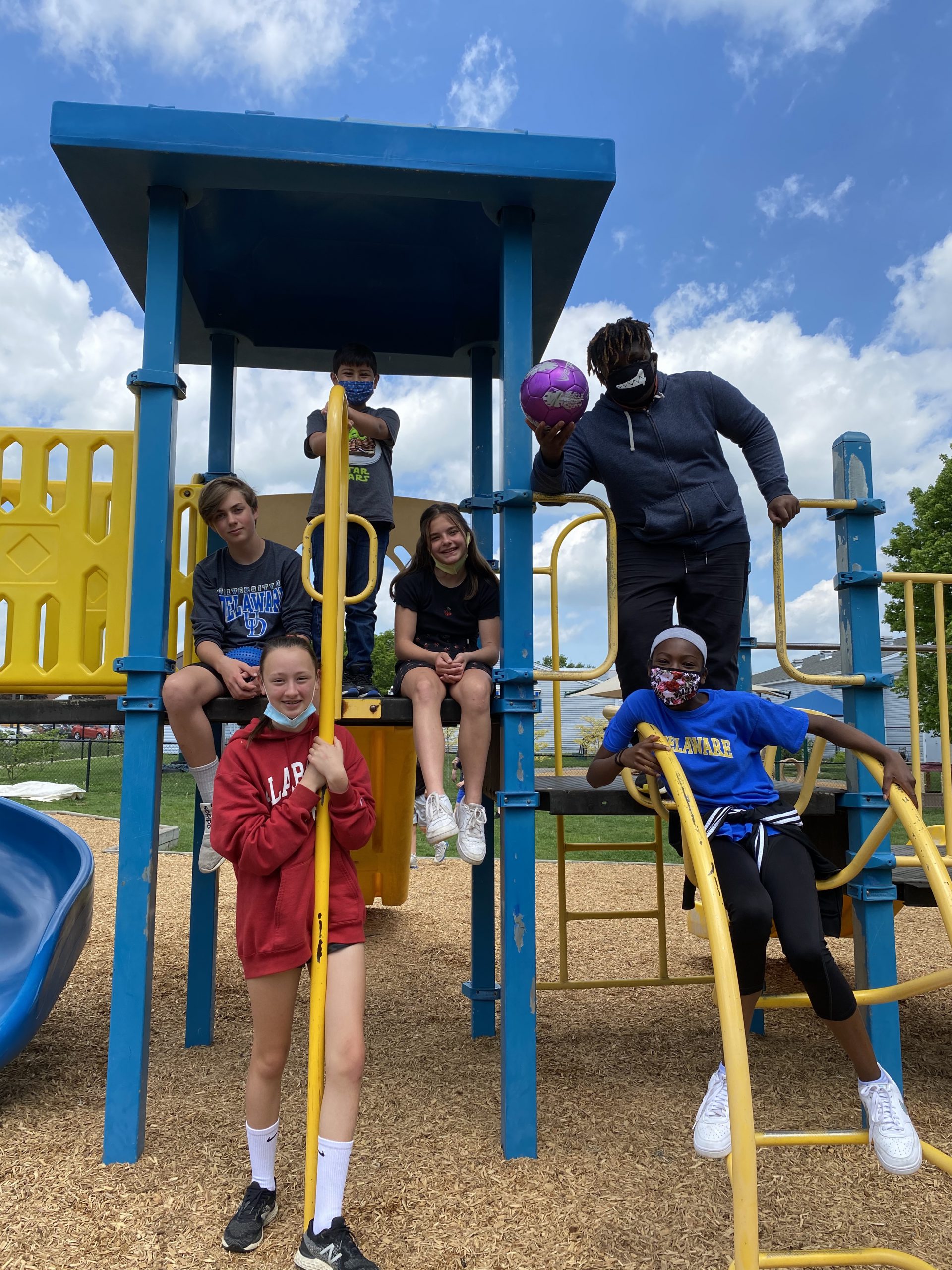 Students at playground